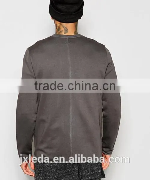 New Style Curved Hem Blank Bomber Jacket Custom Made photo-3
