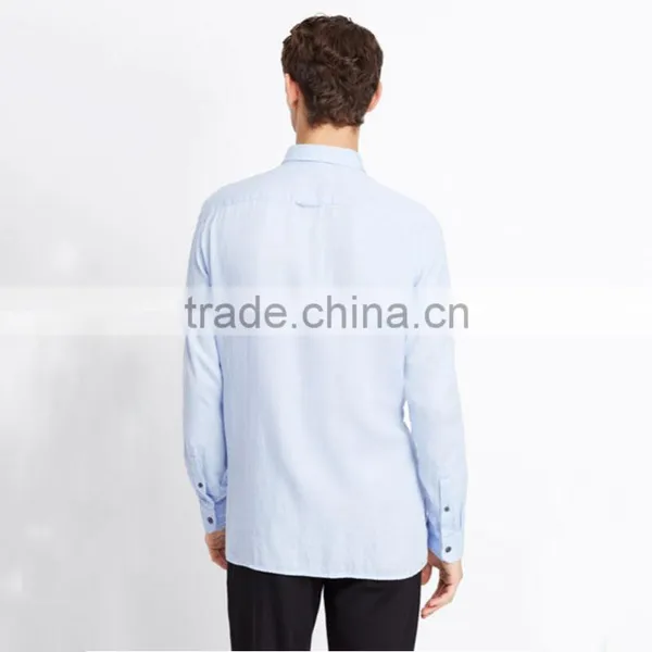 China Clothing Manufacturer Casual Style Cotton Woven Button up Shirts for Men photo-2