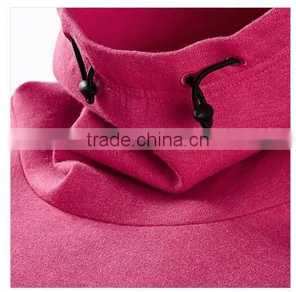 2018 High Quality Custom CVC Fleece New Design Fashion Blank Hooded Lady Hoody photo-3