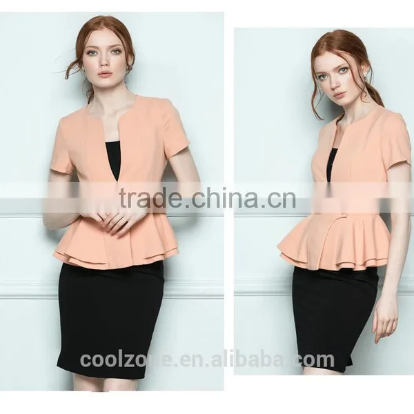 Women Summer Two Pieces Business Suits Office Lady Uniform photo-5