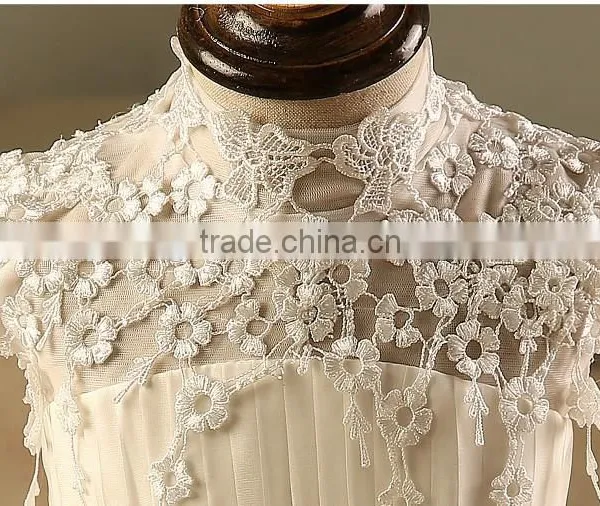Latest Girl Wedding Dress With Bubble Skirt White Girls Princess Dress Short Sleeve For Birthday Kids Clothing NP-G-GD905-70 photo-3