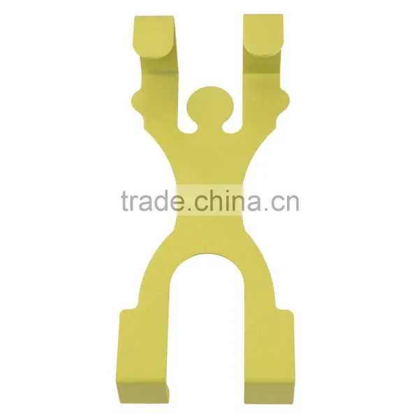 Cute Stainless Steel Over the Door Dual Hanger Hook Hat Coat Holder Worldwide Store photo-5