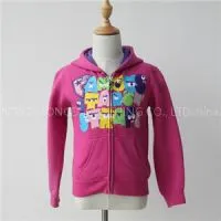 Children Zip Up Hoodie With Print