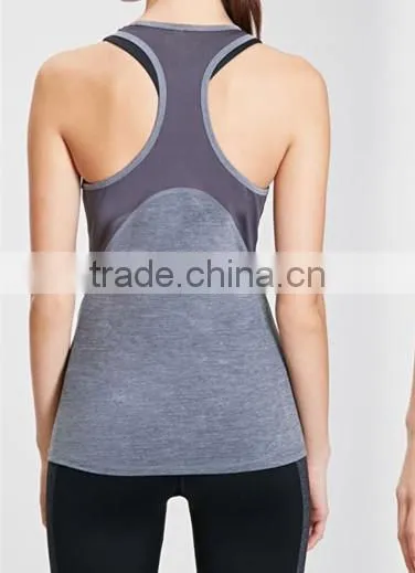 Wholesale Running Singlet OEM New Sexy Young Sleeveless Women Sport Tank Top / Yoga Wear photo-2