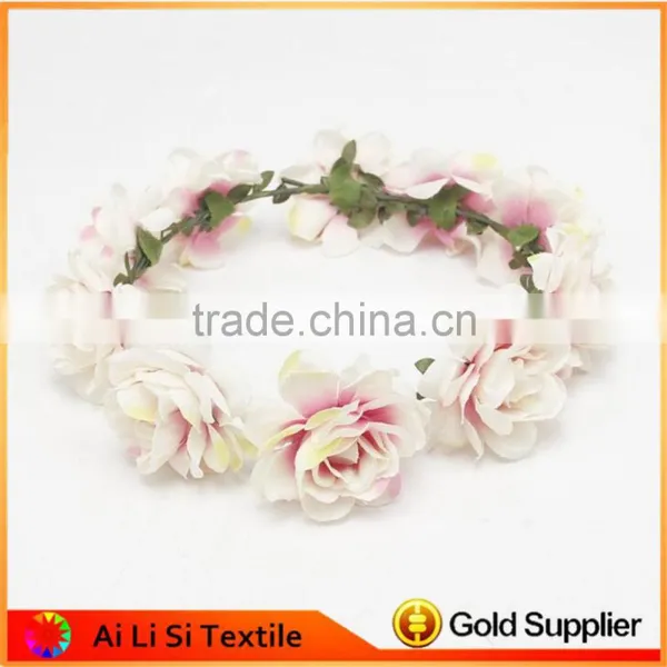 Colorful Flower Rose Ribbon Half Crown Headband Princess Crown Headband photo-6