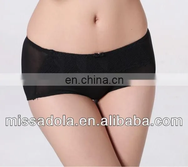 Lady's Hot Underwear Black Pushing up Brassiere Boyshort Pantie Bra Set photo-4