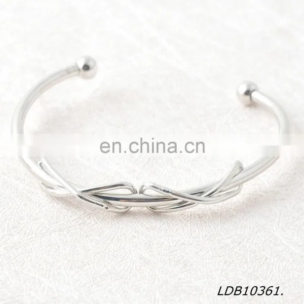 Immitation Rhodium Bowknot Statement Casting Cuff Bracelet photo-2
