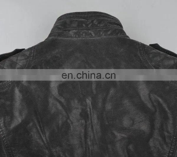Classic Wearable Handsome Mens Pakistan Leather Jacket photo-6