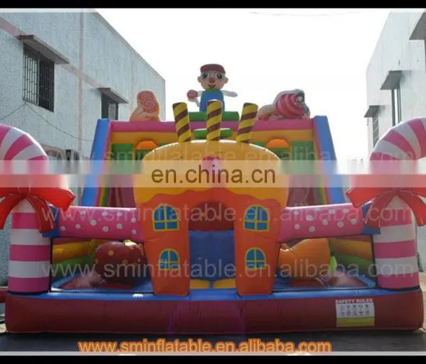 High Quanlity Pvc Funny Candy Park Giant Inflatable Jumping Fun City for Kids photo-2