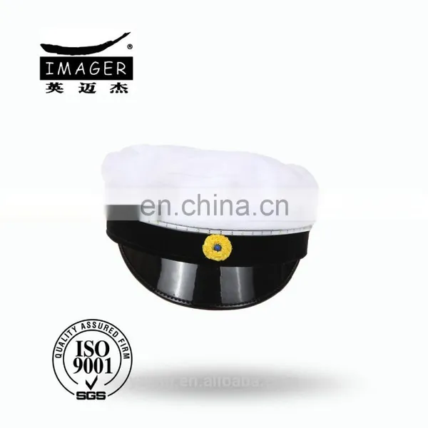 Delicated Customized Air Defence Forces Marshal Headwear With Gold Strap and Embroidery for Students