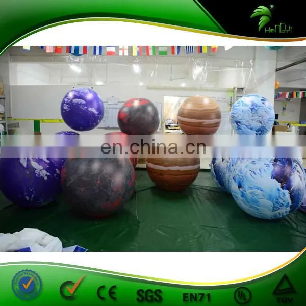 A Set Of Solar System Nine Planets Inflatable LED Planets Light Helium Balloon photo-4