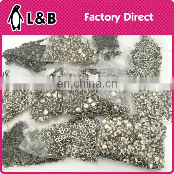 Double Cap Head Metal Decorative Rivets for Shoes Bag Clothing photo-4