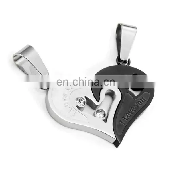 Stainless Steel Pendant With Crystal