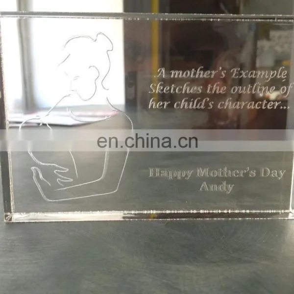 Clear Acrylic Block,engraved Glass Block photo-2