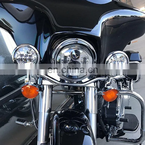 Canton Fair Hot Product 4 by 4 7 Inch LED Headlamp With Angel Eye for Jeep for Harley photo-2