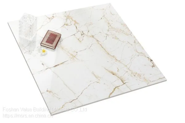 Korean Marble 600x600mm Glazed Polished Porcelain Tiles for Living Room