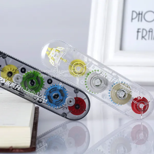 Original New Design Correction Tape Single Tips Offer 2 Color Tape-White and Yellow photo-2