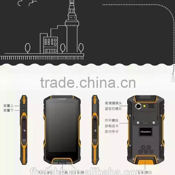 Waterproof Huadoo HG04 IP68 Cellphone Rugged Mobile Phone MSM8926 Quad Core Android 4.4 2GB RAM 16GB ROM 4G LTE Smartphone photo-4