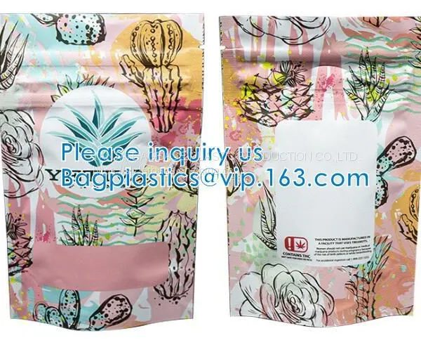 Biodegradable Zipper Water Plastic Drink Pouch Bags Smell Proof Food Packaging Zip Lock Matte Black Stand Up Pouch Bags photo-4