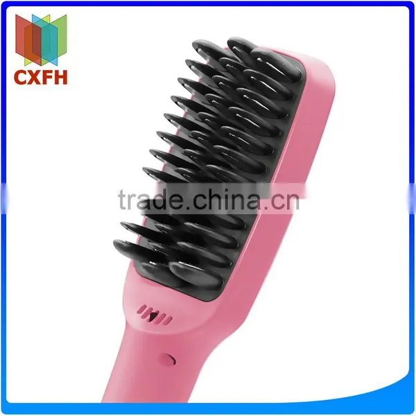 2 in 1 PTC Heating Ceramic Brush Hair Straightener With Exquisite Craftsmanship photo-6