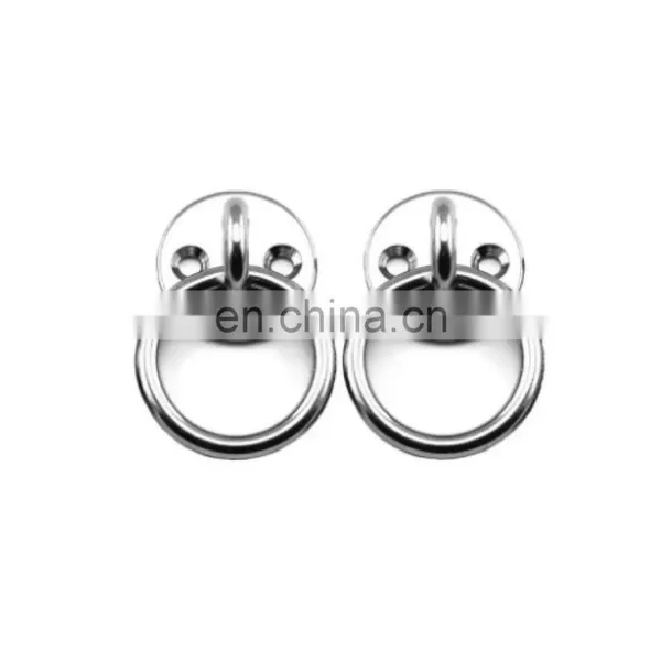 JRSGS Customized High Quality 304/316 Stainless Steel Circular Mooring Ring On Plate Hardware Round Eye Plate With Ring photo-3