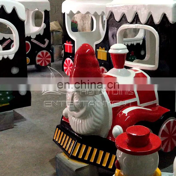 Christmas Amusement Rides Train on Track Electric for Sale photo-3