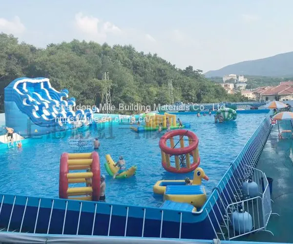 Frame Pool Above Ground Steel Frame Pvc Canvas Swimming Pool photo-2