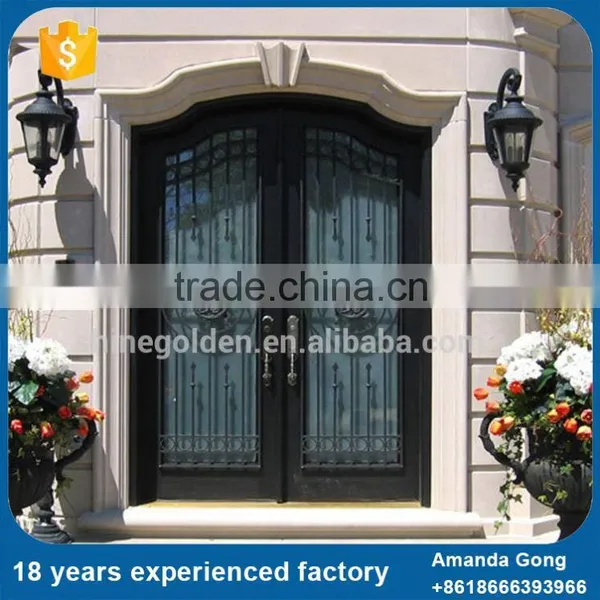 Cheapest Price Galvanized Used Wrought Iron Metal Doors photo-2
