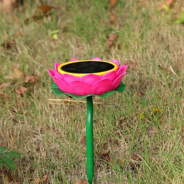 Outdoor Rain Lightning Frost Protection Solar Automatic Charging Waterproof Anti Water Flower Shape Player Speaker Singing Machine Music Player