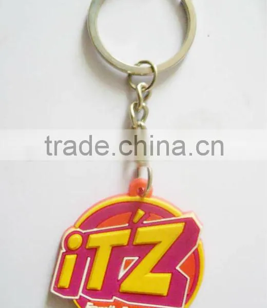 Soft PVC Keychain, 2D Debossed Logo, Free Design Key Chain Keyring photo-3