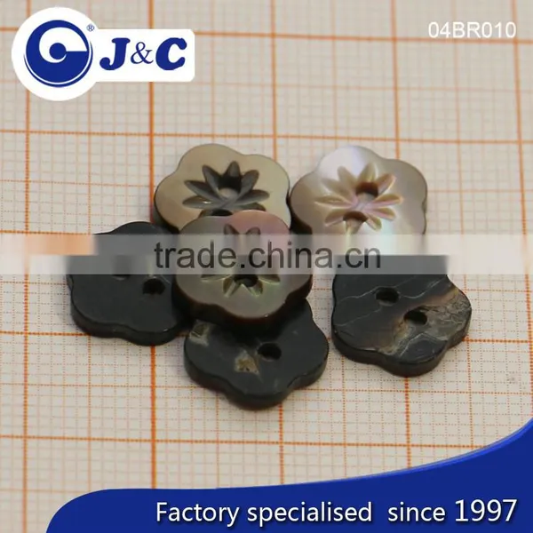J&C Brown MOP Shell Buttons,pearl Shell Buttons for Fashion Shirt.BR010, BR012 photo-2