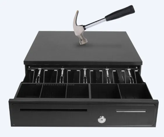 Black Style Small Micro Switch Senor Metal Trigger Cash Drawer Box Rj12 for Cash Register
