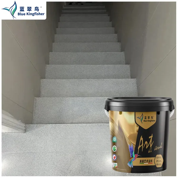 Chinese Blue Kingfisher Epoxy Floor Paint Factory， Apply for Civil Decoration and Can be Customized photo-2
