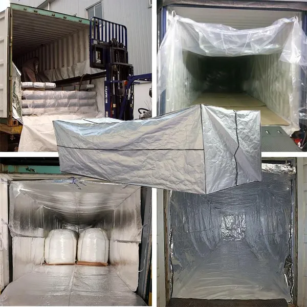 Waterproof PE Coated Container Liner for 20ft 40ft Dry Container Bulk Grain Cereal Shipping