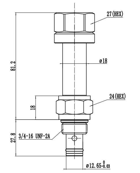 Hydraulic Valves Normally Closed Solenoid Valve 18mm Shaft 2554131H Valve Manual Override High Pressure Valve photo-5