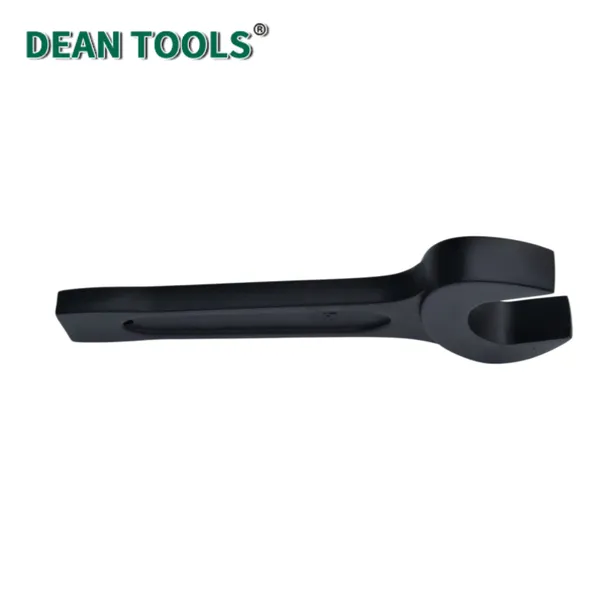 Bent Striking Open End Wrench 45-Degree Bend Carbon Steel Bent Handle Spanner Hand Tool Single Open End Striking Wrench photo-2