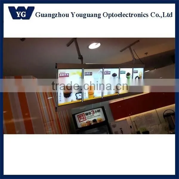 Advertising Led Restaurant Menu Board, Led Light Display Advertising Board