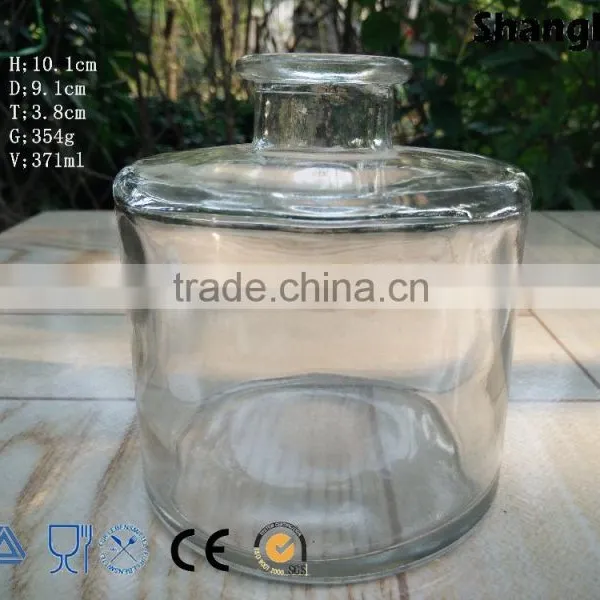 360ml Large Round Glass Bottle Aroma Reed Diffuser Perfume Glass Bottle photo-2