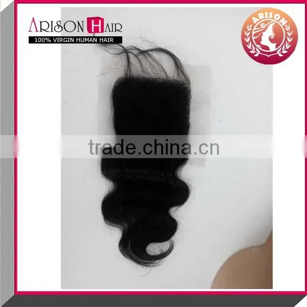 2016 New Sale Free Shipping Body Wave 100%peruvian Virgin Hair Lace Closure photo-5
