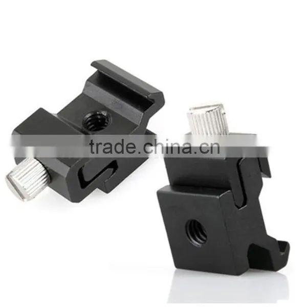 1/4 Screw Flash Hot and Cold Shoe Mount Adapter for LED Flash Light Photography Studio Light photo-2