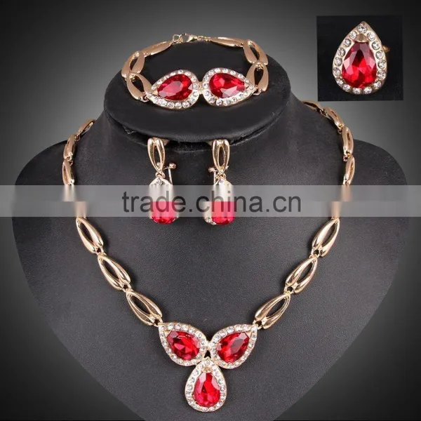 Best Selling High Quality Alloy Jewelry Set With Gold Plated Jewelry Sets Dubai Custom photo-2