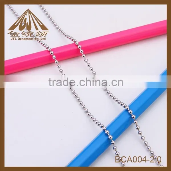 Lastest 304L Round Stainless Steel Ball Chain For Curtain photo-5