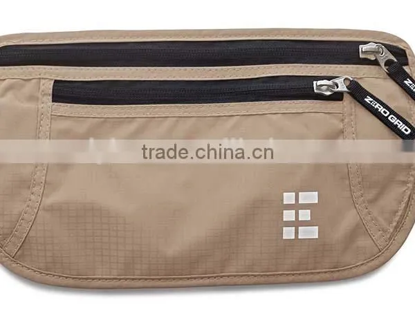 Waterproof Nylon Travel Money Belt RFID Blocking Wallet & Passport Holder photo-2