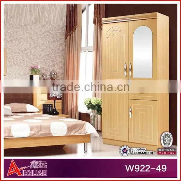 New Design Xinyuan Elegant Bedroom Custom Wooden Cheap Wardrobe Closet photo-5
