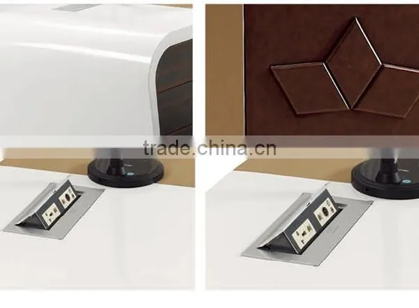 China Manufacturer OEM Fashionable Hotel Reception Table Design photo-3