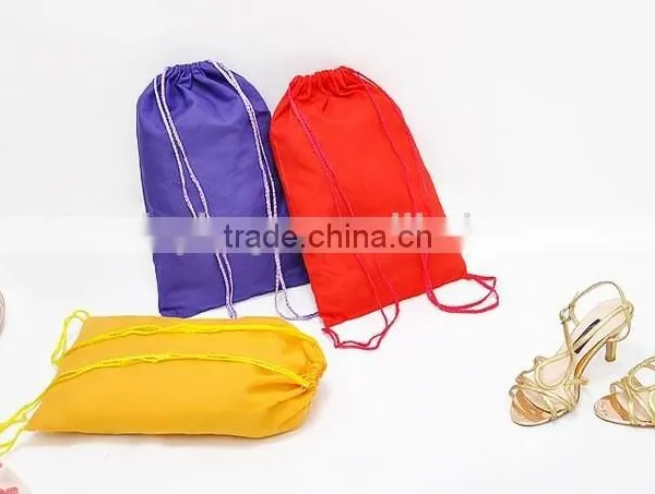 Customized Printed Drawstring Shoe and Bag Polyester Drawstring Shoe Bag photo-6