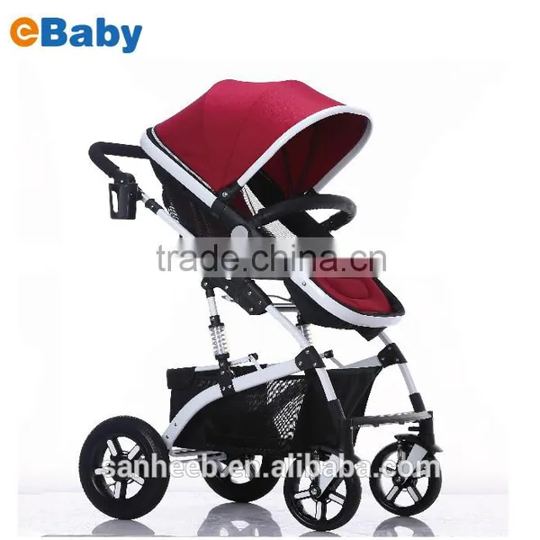 High-view, Aluminum Alloy, Shock Absorption, Portable and Foldable Stroller for Baby to Sit or Lie Down photo-5