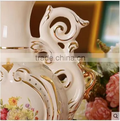 Luxury Gold Outline Flower European Table Lamp for Home Lighting photo-4