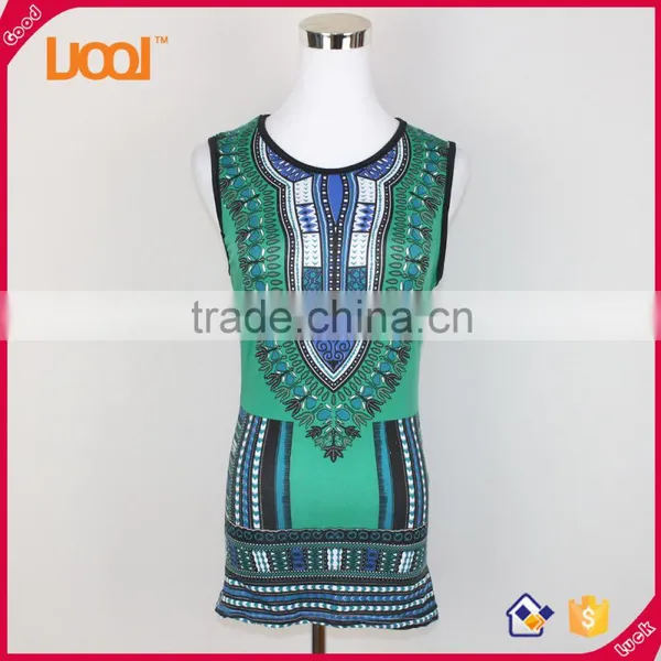 China Supplier in Bulk Dashiki Vest Top, Ladies African Ethnic Tank Top, Latest Women Dashiki Top photo-2