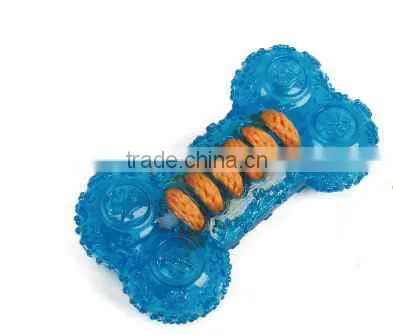 New Design TPR Bone Toy With Rope Blue Dog Toy photo-2